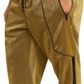 Calça de moletom elástica com estampa de disco colorblock masculina da INC International Concepts, amarela, tamanho XXX-G