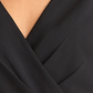 Vestido feminino RACHEL ROY com babados, manga curta, decote em V, comprimento médio, estilo envelope falso, para usar no trabalho, preto, tamanho 22W