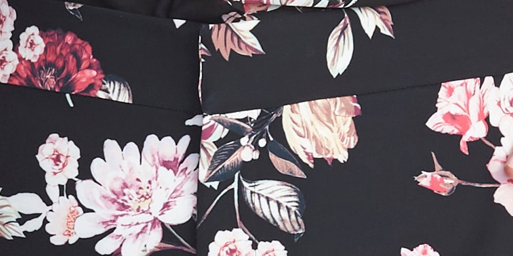 RACHEL Rachel Roy Feminino Trendy Plus Size Eden Floral-P Preto Combinado Tamanho 3X