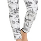Calça jeans skinny estampada feminina Charter Club, branca, tamanho 6