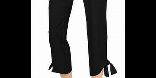 Calça Alfani Feminina com Amarração Lateral no Tornozelo, Preta, Tamanho P