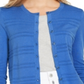 Cardigan texturizado feminino Charter Club azul tamanho médio