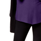 Suéter feminino Alfani com gola alta canelada, roxo, tamanho GG