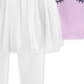 Conjunto de 2 peças de camiseta e leggings tutu Carter's Baby Girl, roxo, tamanho 9MOS