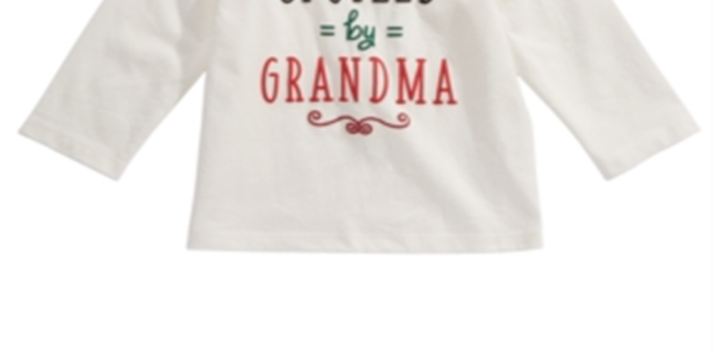 Camiseta estampada First Impressions Baby Boy's Spoiled, branca, tamanho 6-9 meses