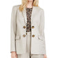 Calvin Klein Blazer Feminino Aberto Frente Bege Tamanho 6