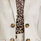 Calvin Klein Blazer Feminino Aberto Frente Bege Tamanho 6