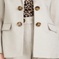 Calvin Klein Blazer Feminino Aberto Frente Bege Tamanho 6