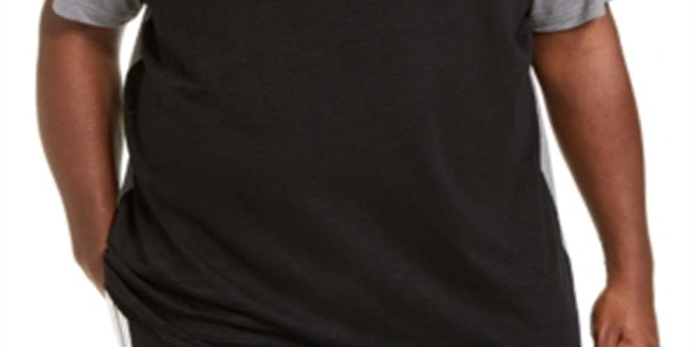 Camiseta masculina de manga curta com ajuste clássico INC, cinza, tamanho 2xb