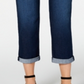 Calça jeans estilo boyfriend feminina, estilo curvy fit, azul, tamanho 18