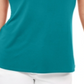 JM Collection Regata Feminina com Gola Redonda Azul Tamanho P