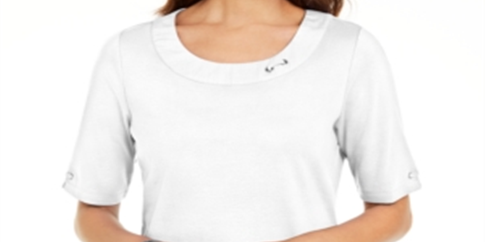 Karen Scott Top Feminino Branco Tamanho 2XL