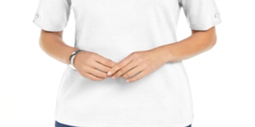 Karen Scott Top Feminino Branco Tamanho 2XL