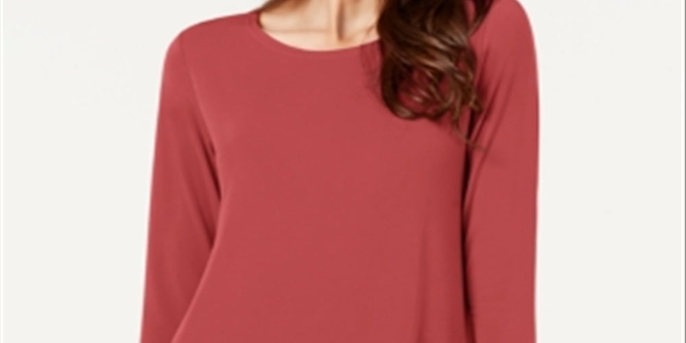 Túnica Alfani Feminina Alta Baixa Vermelha Tamanho XX-Grande