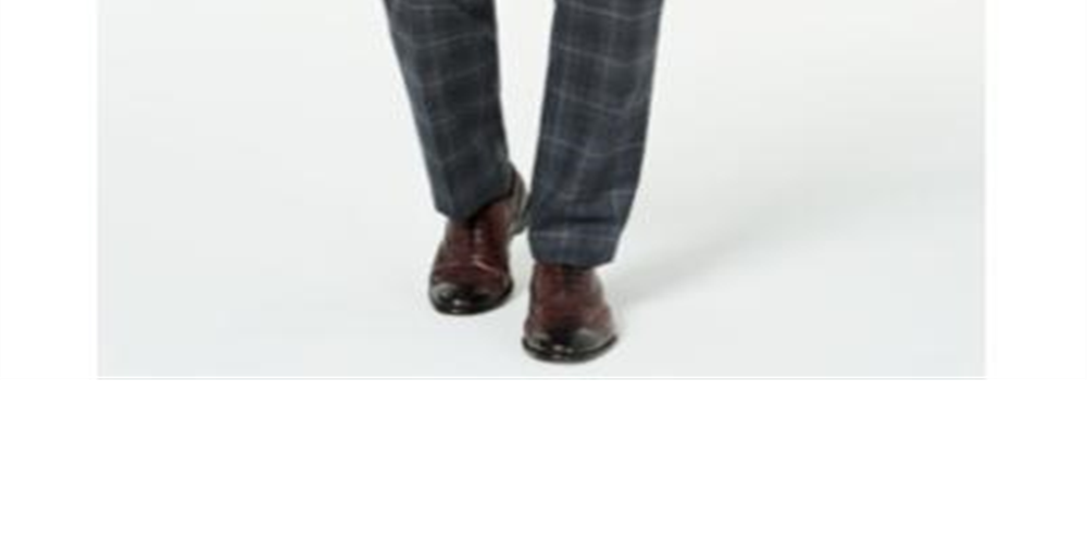 Calça social masculina Lauren by Ralph Lauren xadrez de lã preta tamanho 33x30