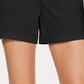 Shorts femininos INC com cinto e bolsos, cintura alta, preto, tamanho 4