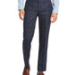 Calça Calvin Klein Masculina Windowpane Xadrez Slim Fit Azul Tamanho 29X29