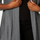 Karen Scott Cardigan Feminino Gola Pontilhada Preto Tamanho Pequeno