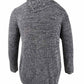 Suéter feminino estilo &amp; co com acabamento em botões, preto profundo/inverno, tamanho pequeno GG