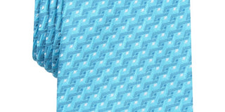 Gravata profissional geométrica Trellis masculina Alfani azul regular