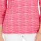 Karen Scott Suéter Feminino com Zíper e Gola Rosa Tamanho Pequeno P/M