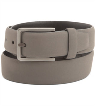 Alfani Men's Rubberized Accessory Gray Dress Belt Gray Size X-Large