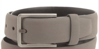 Alfani Men's Rubberized Accessory Gray Dress Belt Gray Size X-Large