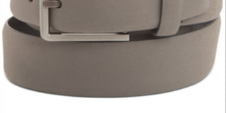 Alfani Men's Rubberized Accessory Gray Dress Belt Gray Size X-Large