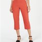 Calça Capri Feminina Estilo &amp; Co Laranja Tamanho XS