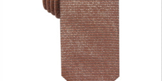 Gravata metálica sólida masculina INC International Concepts rosa tamanho único