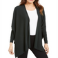 Cardigan poncho feminino Alfani com frente aberta, cor pinho esmeralda, tamanho GG