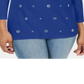 Karen Scott Top Feminino com Grommet - Azul Ultra, Tamanho P