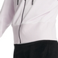 Moletom com capuz feminino DKNY Sport Logo-Cuff com zíper, rosa, tamanho grande