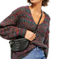 Suéter de malha Highland Space feminino Free People, verde, tamanho X-S