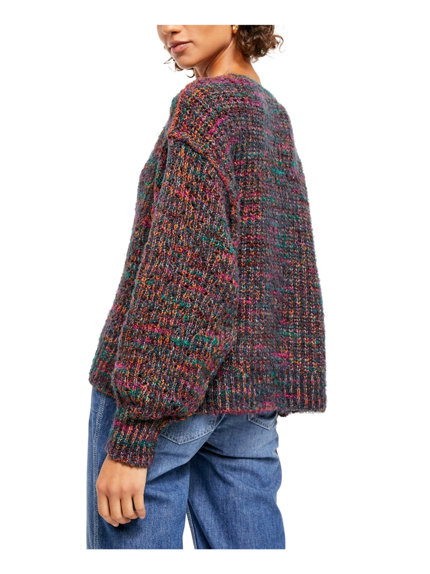 Suéter de malha Highland Space feminino Free People, verde, tamanho X-S