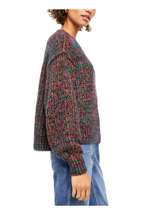 Suéter de malha Highland Space feminino Free People, verde, tamanho X-S