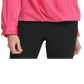 Blusa feminina DKNY com frente torcida, rosa, tamanho médio