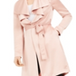 Jaqueta Duster Bar III Feminina Drape Front Rosa Tamanho X-G