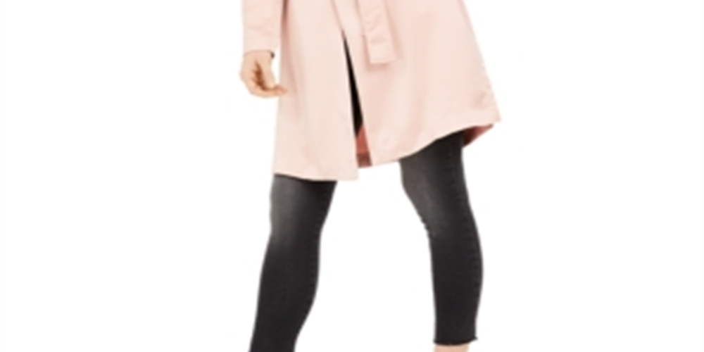 Jaqueta Duster Bar III Feminina Drape Front Rosa Tamanho X-G