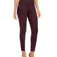 Calças femininas sólidas INC International Concepts, cor vinho, tamanho 18