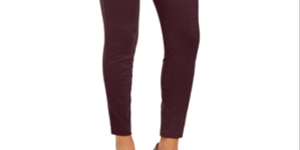 Calças femininas sólidas INC International Concepts, cor vinho, tamanho 18