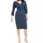 Vestido envelope estampado Weekend Max Mara Estri azul tamanho M