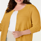 Cardigan texturizado plus size feminino Charter Club Honey Glaze tamanho 0X