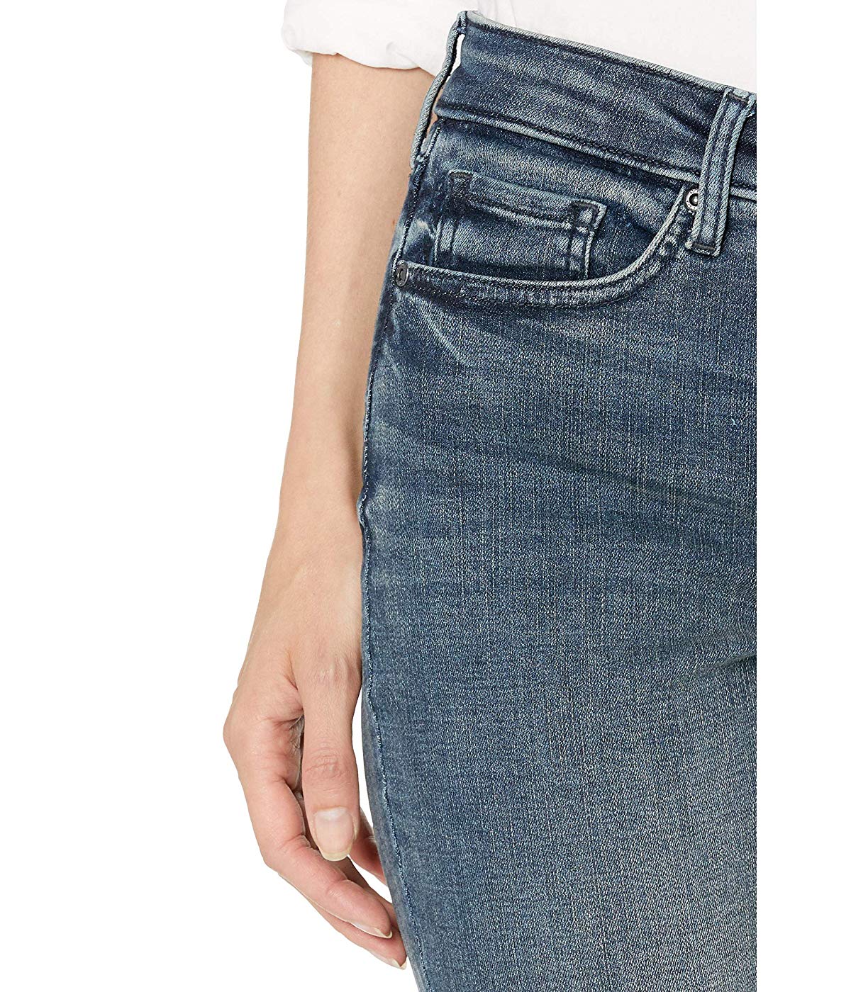 Calça jeans reta Marilyn feminina NYDJ em azul lombardo, tamanho 4