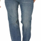 Calça jeans reta Marilyn feminina NYDJ em azul lombardo, tamanho 4