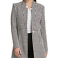 Jaqueta DKNY Feminina com Estampa Pied-de-poule Cinza Tamanho 8
