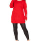 Túnica feminina plus size com strass INC International Concepts, vermelha, tamanho 0X