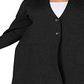 Cardigan feminino Charter Club Plus com botões duplos, preto, tamanho 0X
