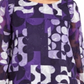 Blusa túnica Alfani Burnout Smocked feminina, roxa, tamanho XS