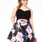 Vestido de festa curto e evasê feminino B DARLIN, tamanho 16W, preto, para crianças